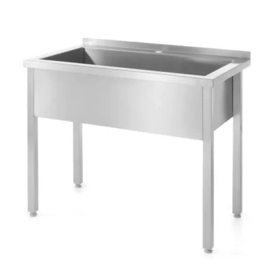 Tafel met enkele spoelbak – gelast - Main Image