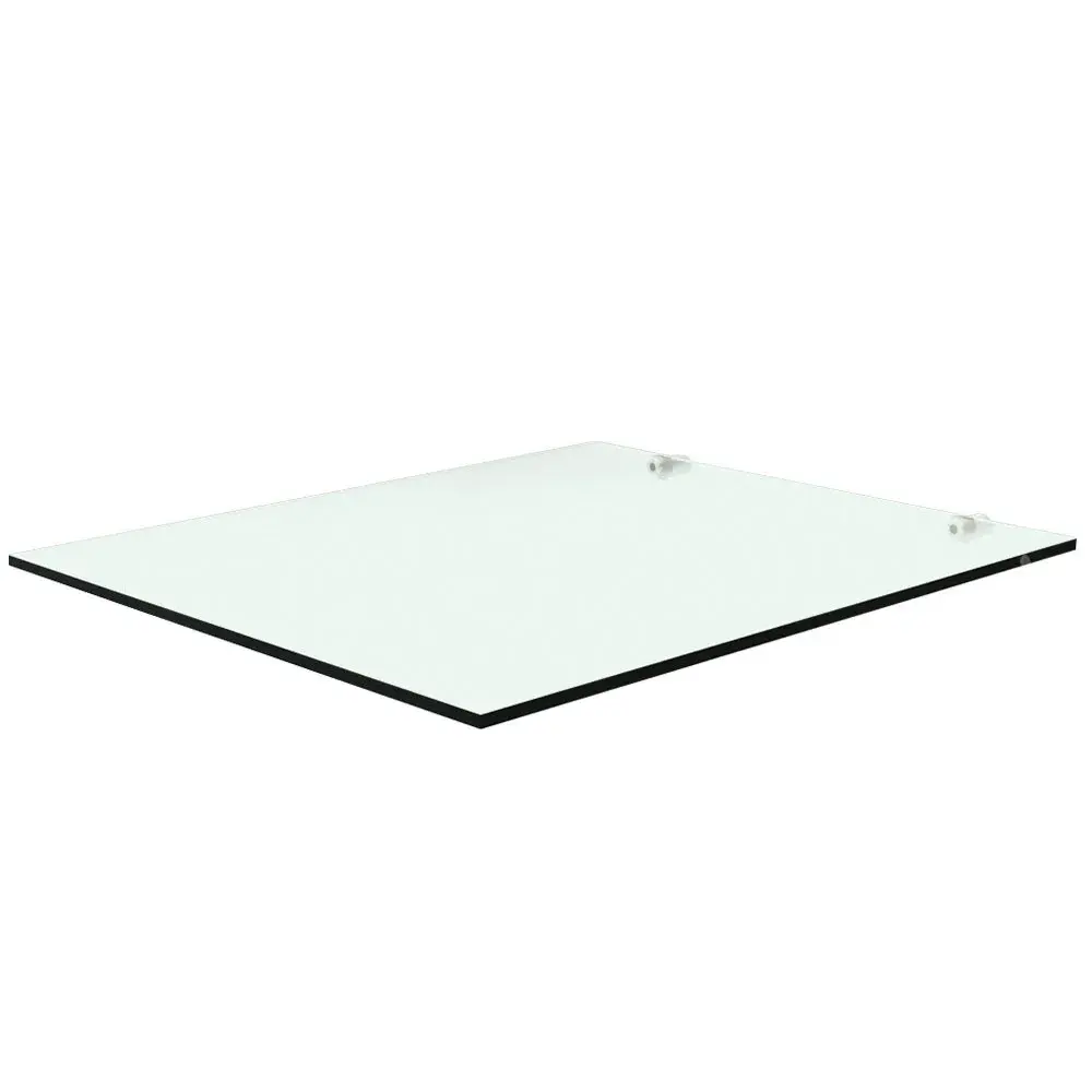 Tempered glass shelf with brackets - Main Image