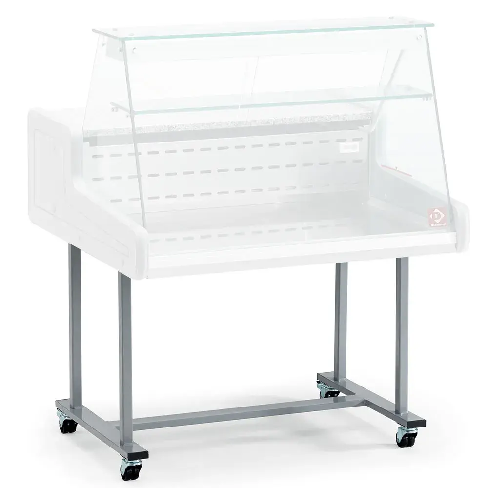 Undercarriage on wheels for glass display - Main Image