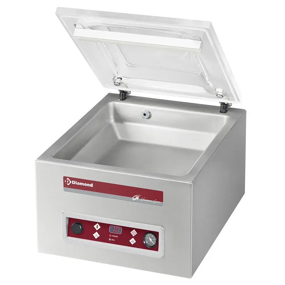 Vacuum machine, chamber 350x370xh150 mm - 8 m3/h - Main Image