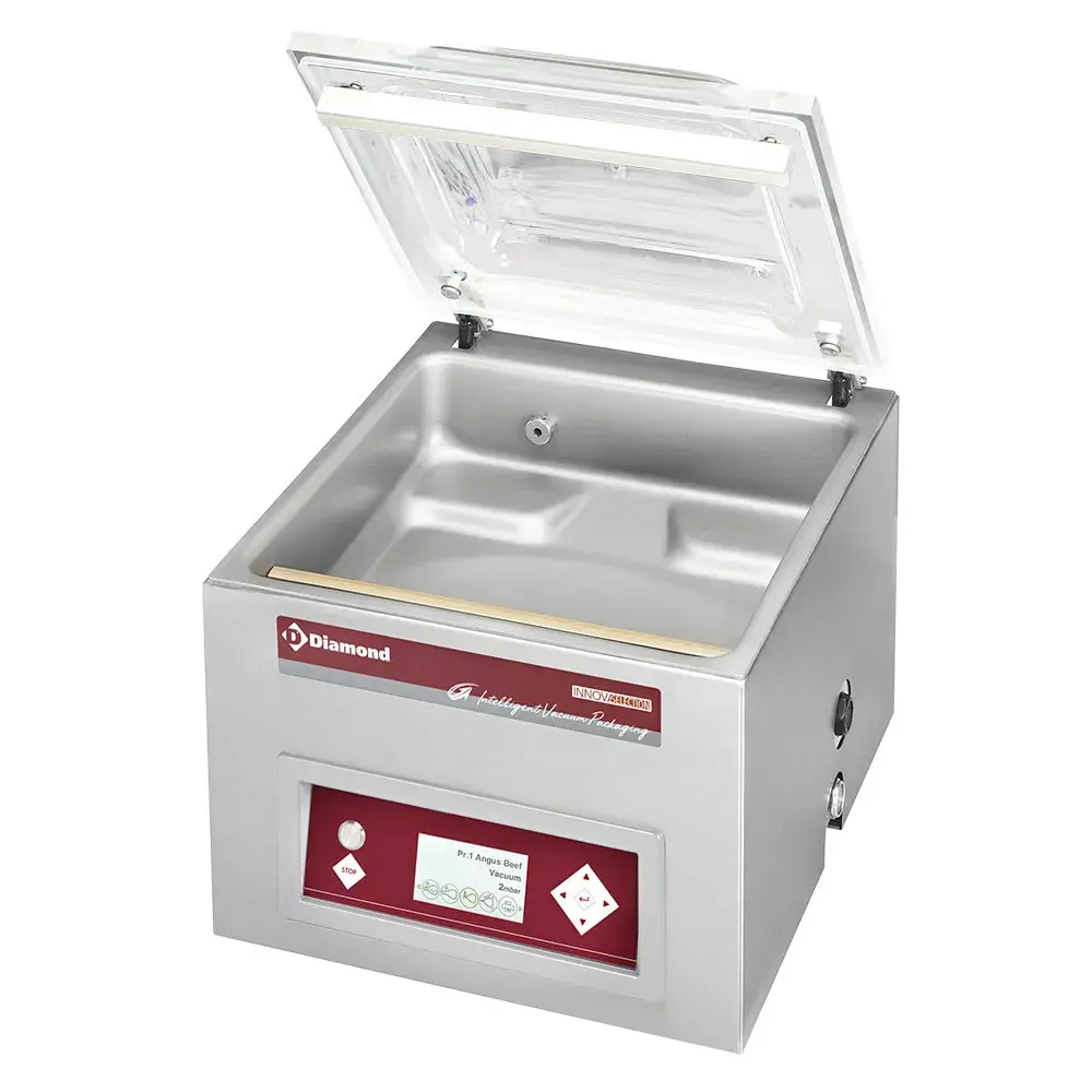 Vacuum machine, chamber 420x370xh180 mm - 21 m3/h LCD - Main Image