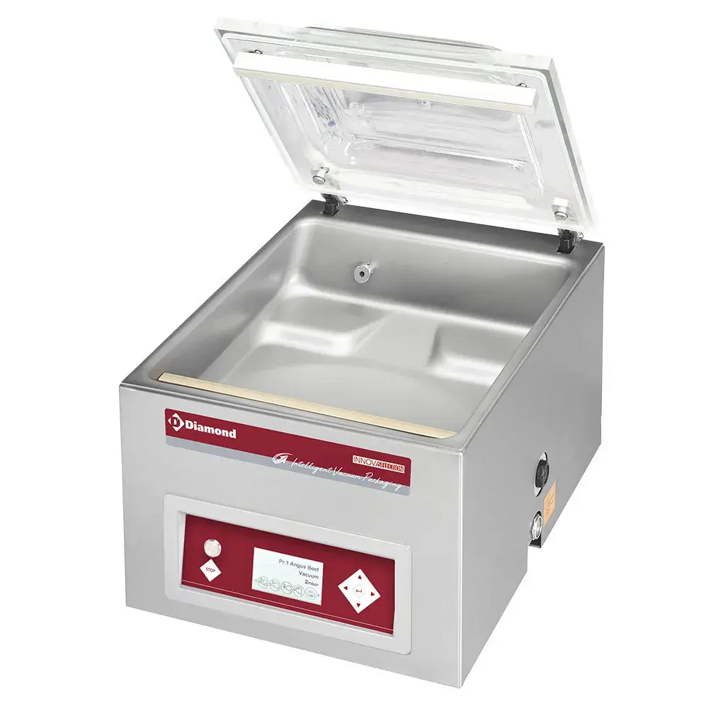 Vacuum machine, chamber 420x460xh180 mm - 21 m3/h LCD - Main Image