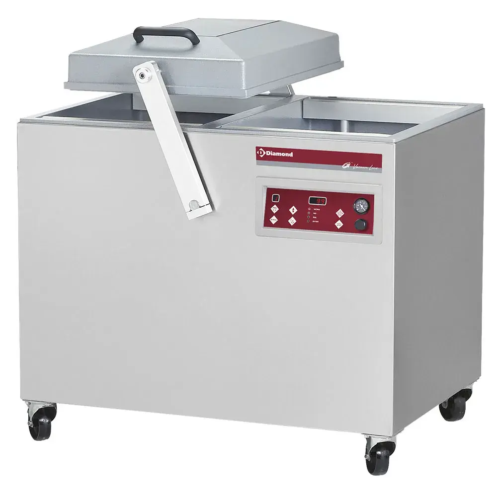 Vacuum machine, double chamber 450x580xh235 mm. - 63 m3/h - Main Image