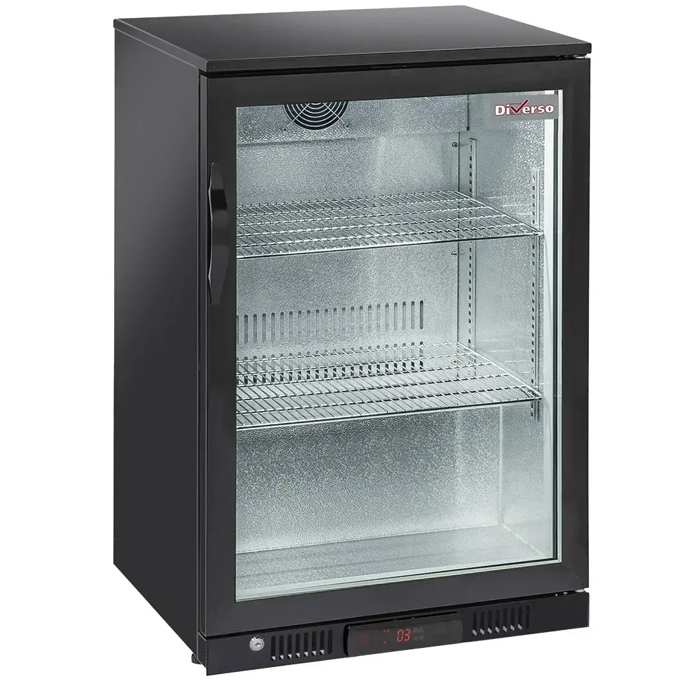 Ventilated "back bar" bottle cooler, 1 swing glass door - Main Image
