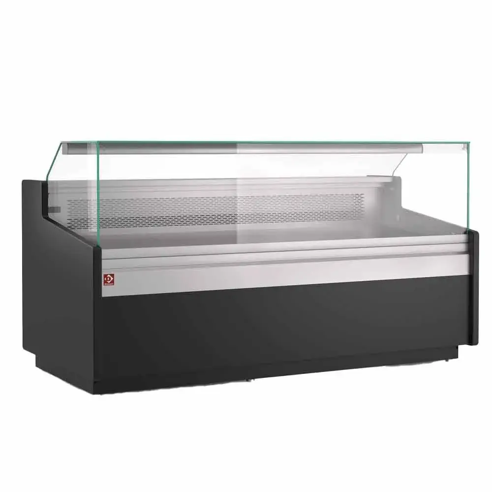 Ventilated counter display, with storage - BLACK - Main Image