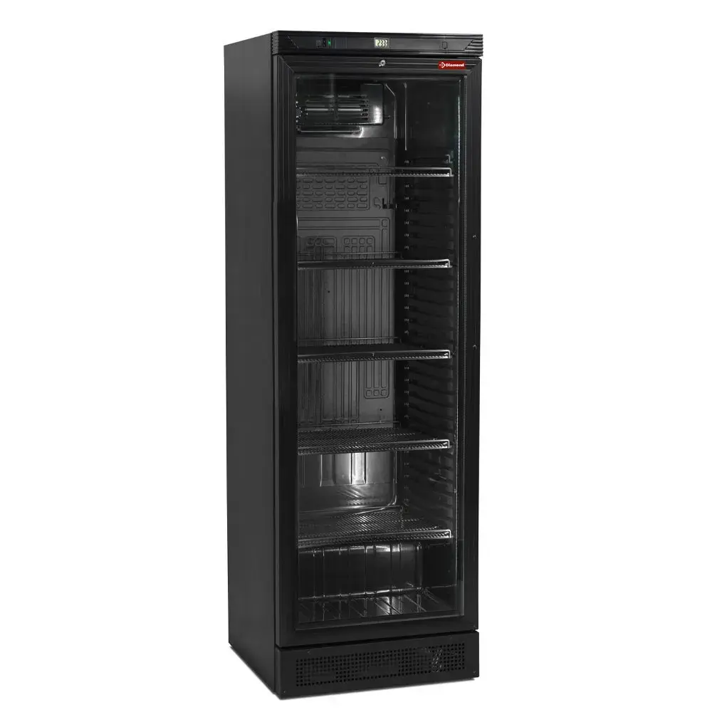 Ventilated display unit positive T°, 380 Lit, black - Main Image