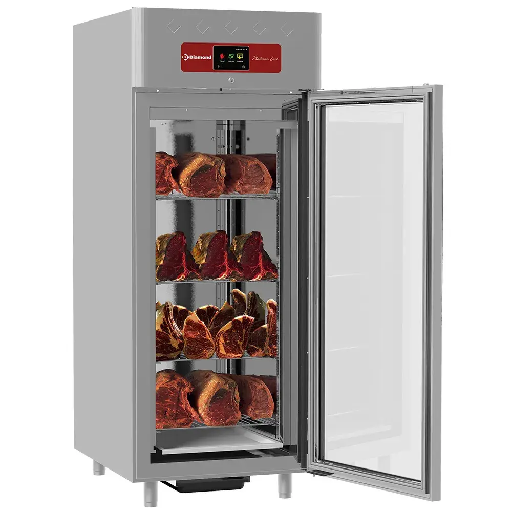 Ventilated maturation cabin dry aging for meat 850 liters, 1 glass door 20x GN 2/1 - Main Image