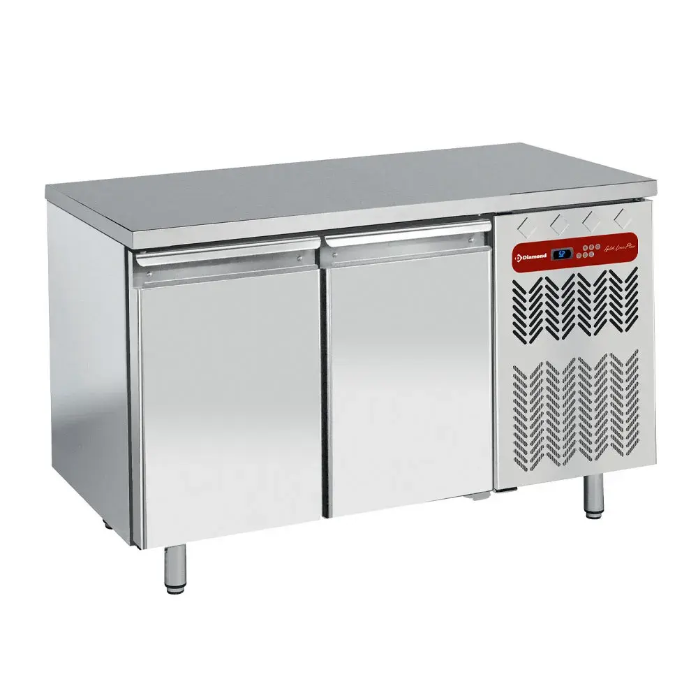 Ventilated refrigerated table, 2 doors GN 1/1 + 2-drawer block kit (1/2+1/2 h200) for TG&TS... - Main Image