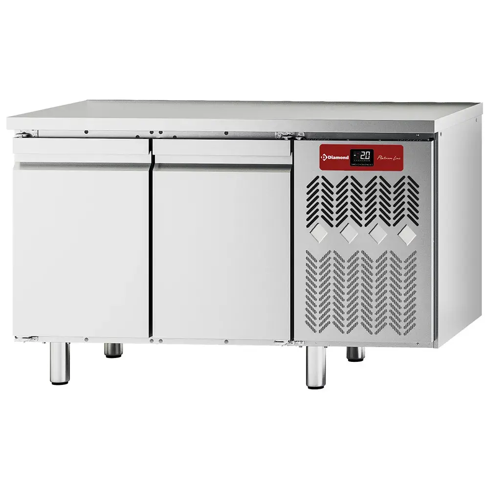Ventilated refrigerated table, 2 doors GN 1/1 - Main Image