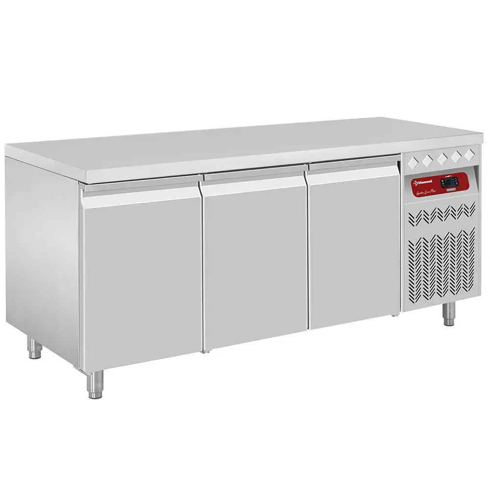 Ventilated refrigerated table, 3 doors GN 1/1, 405 Lit. - Main Image