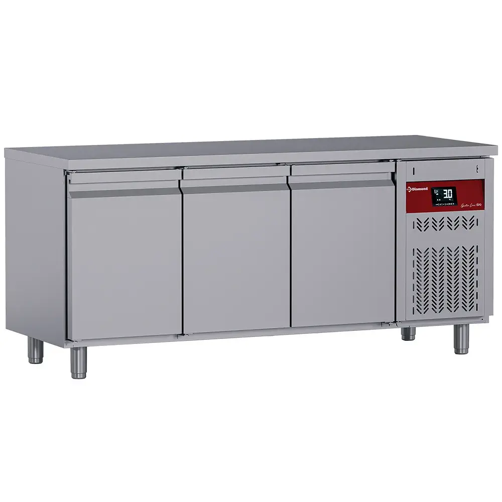 Ventilated refrigerated table, 3 doors GN 1/1, 405 Lit. - Main Image