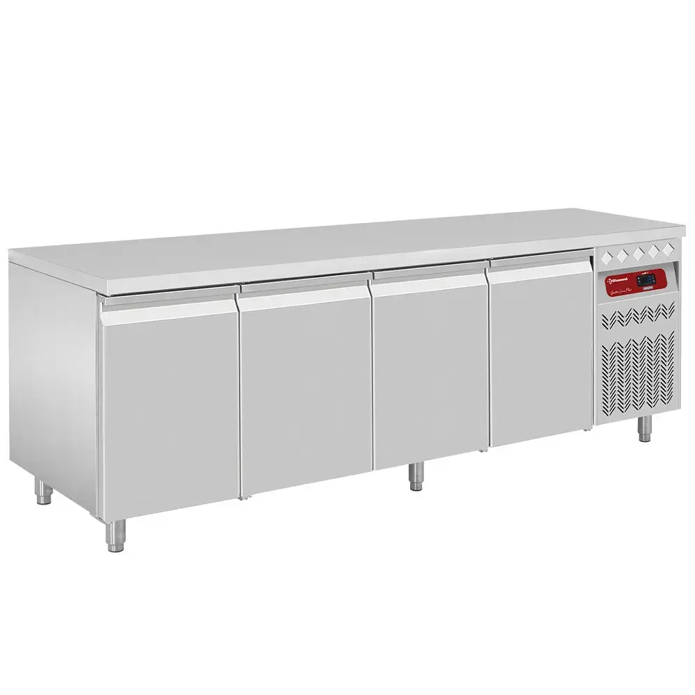 Ventilated refrigerated table, 4 doors GN 1/1, 550 Lit. - Main Image