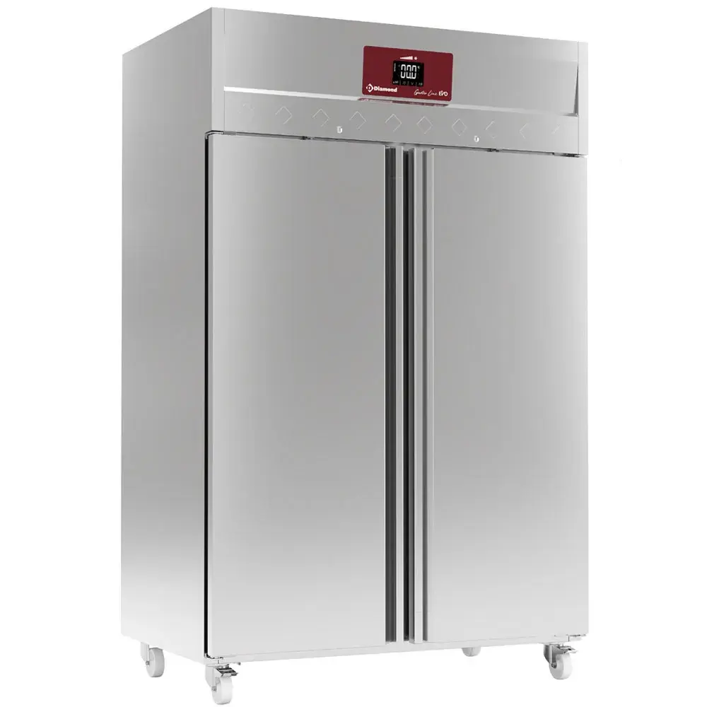Ventilated refrigerator 1400 liters 2 doors GN 2/1, on wheels - Main Image