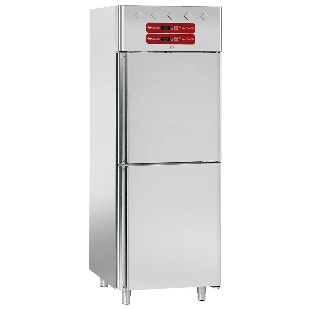 Ventilated refrigerator and freezer 2x350 liters, 2x 1/2 doors GN 2/1 - Main Image