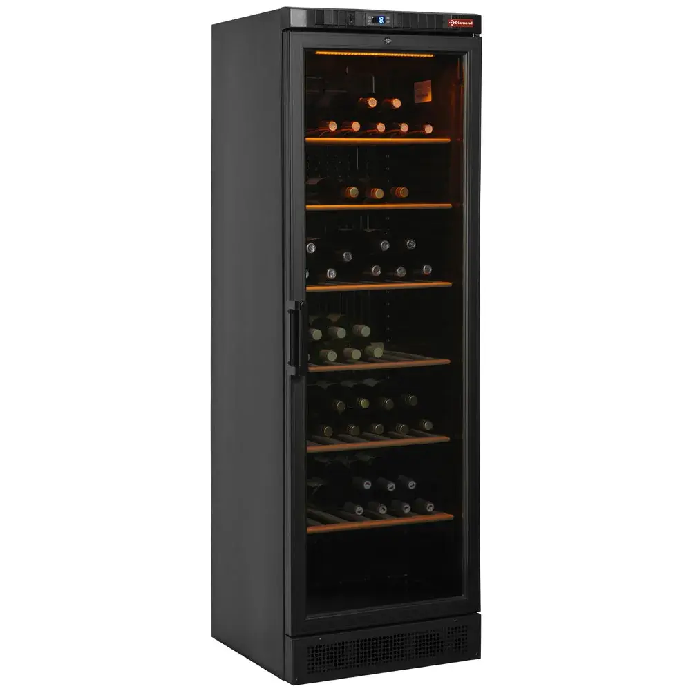 Ventilated wine cellar, 380 liters, BLACK - Main Image