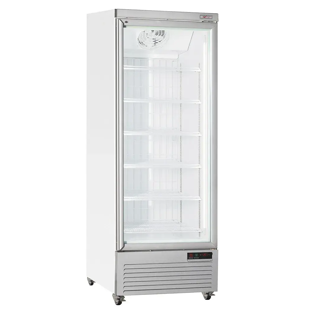 Vertical freezer showcase, 560 liters - WHITE - Main Image