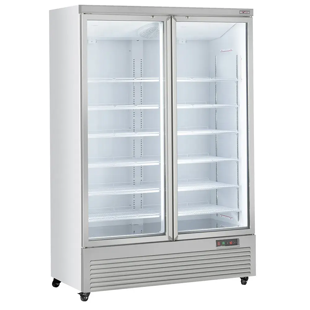 Vertical fridge showcase, 2 doors, 1085 liters - WHITE - Main Image