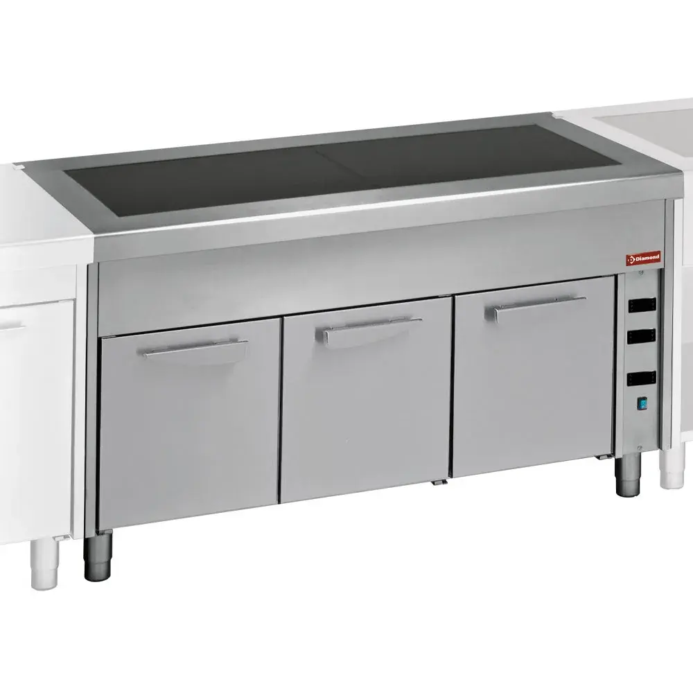 Vitro-ceramic unit on heated cupboard 4x GN 1/1 - Main Image