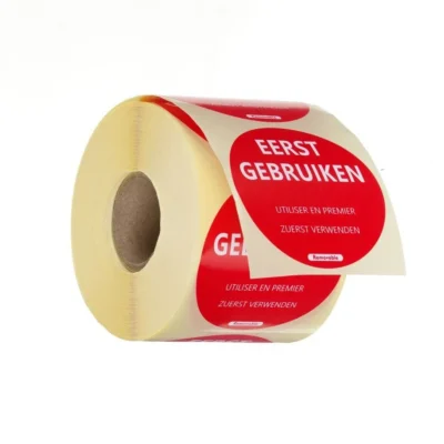 Voedselveiligheidsstickers, multifunctioneel, eenvoudig verwijderbaar, “EERST GEBRUIKEN” - Main Image