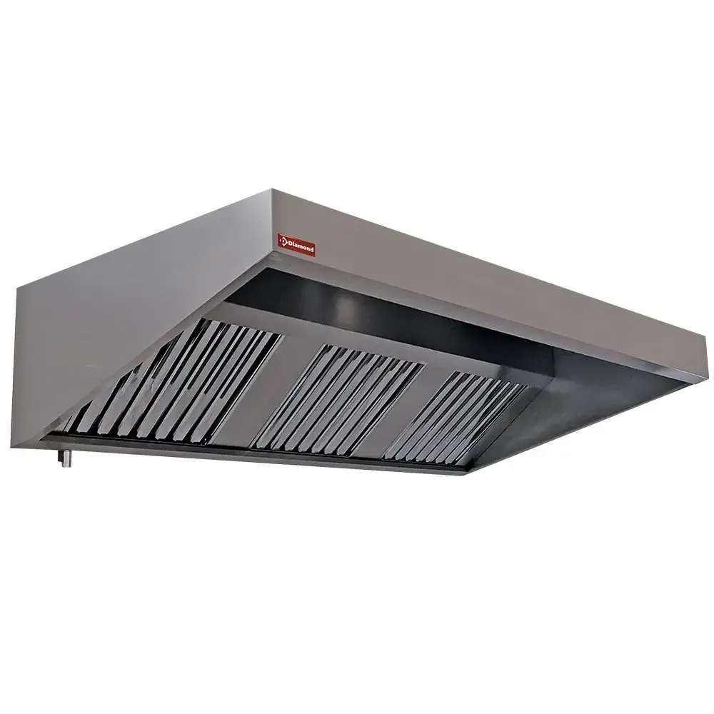 Wall cooker hood 2 labyrinth filtres 500x500 mm - Main Image