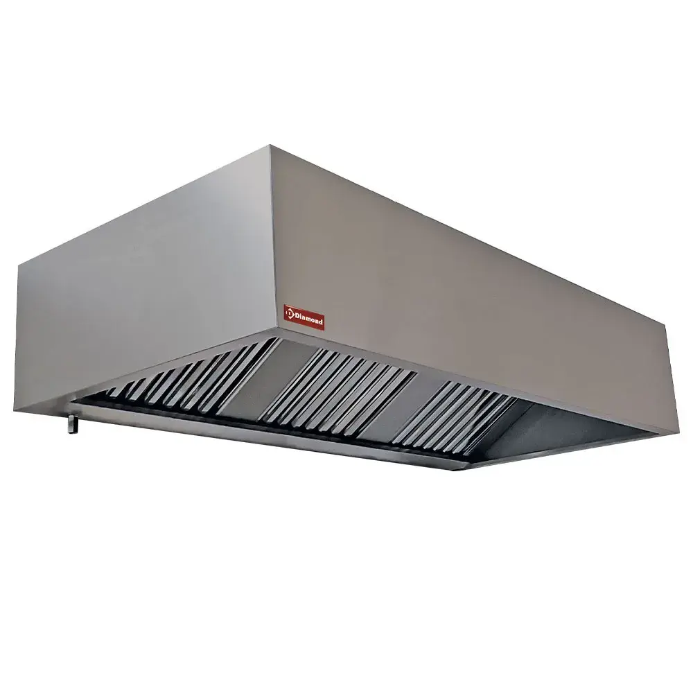 Wall cooker hood 6 labyrinth filtres 500x500 mm - Main Image