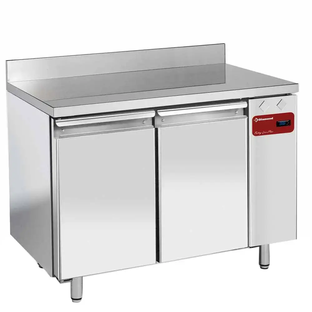 Wall freezing table, ventilated, 2 doors GN 1/1, 260 liters (without group) - Main Image