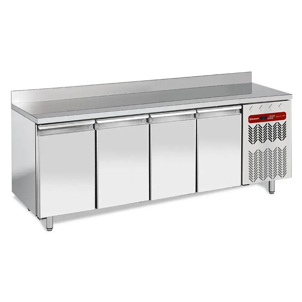 Wall freezing table, ventilated, 4 doors GN 1/1, 550 liters - Main Image