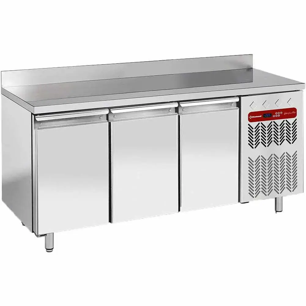Wall-mounted cooling table, ventilated, 3 doors GN 1/1, 405 litres - Main Image