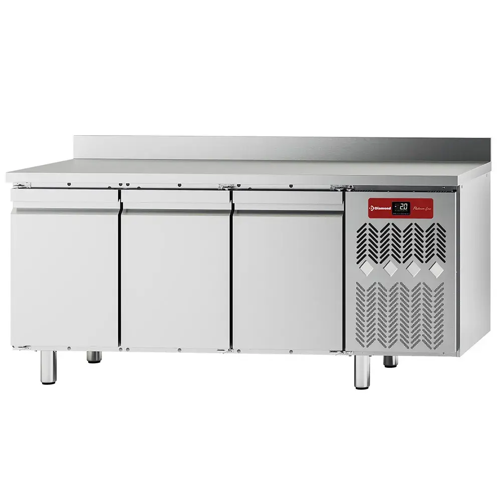 Wall-mounted cooling table, ventilated, 3 doors GN 1/1, 405 litres - Main Image