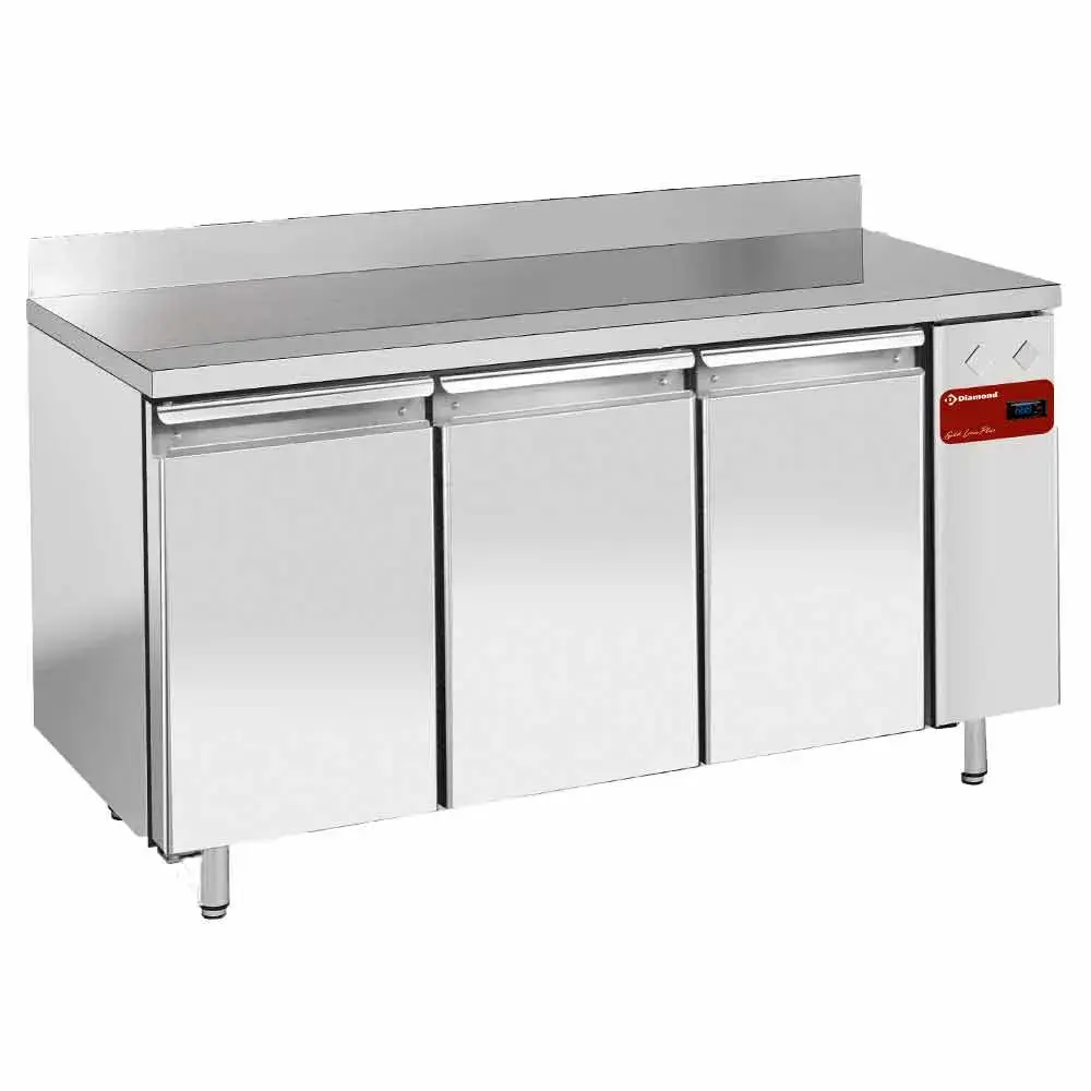 Wall refrigerated table, ventilated, 3 doors GN 1/1, 405 liters (without group) - Main Image