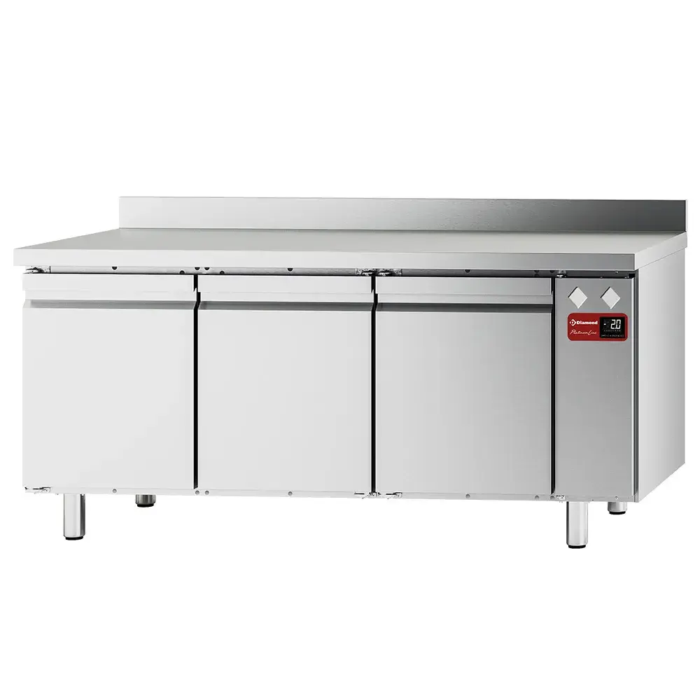 Wall refrigerated table, ventilated, 3 doors GN 1/1, 405 liters (without group) - Main Image