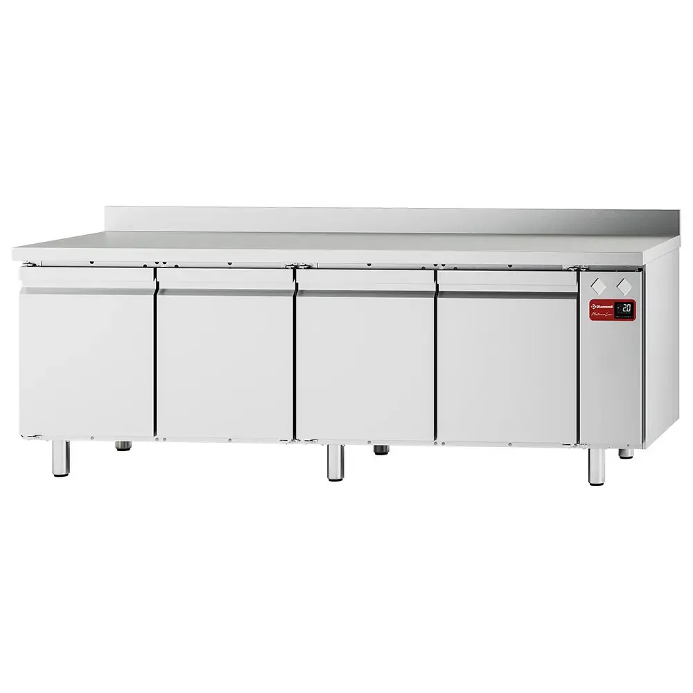 Wall refrigerated table, ventilated, 4 doors GN 1/1, 550 liters (without group) - Main Image