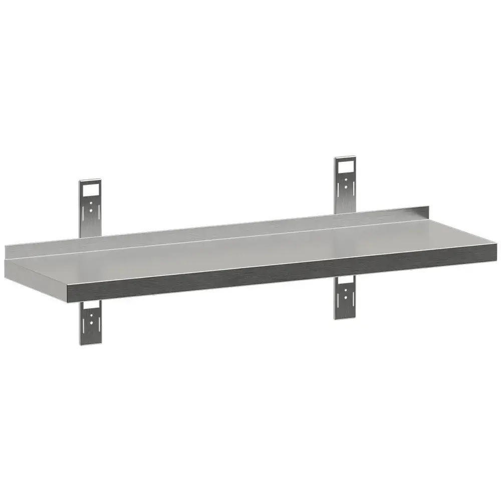 Wall shelf with 2 brackets and 2 uprights - Main Image