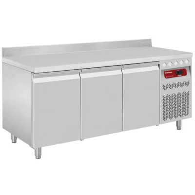 Wall ventilated refrigerated table, 3 doors GN 1/1, 405 liters - Main Image