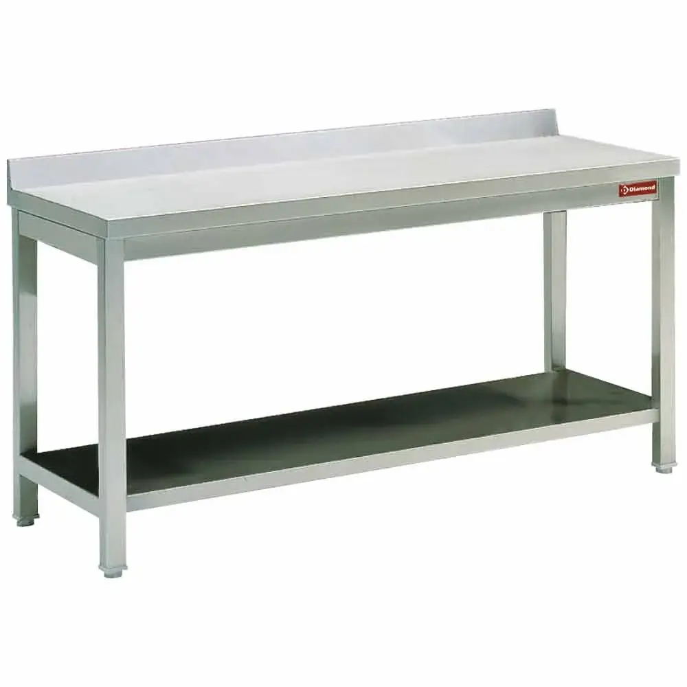 Wall work table with lower shelf - Main Image