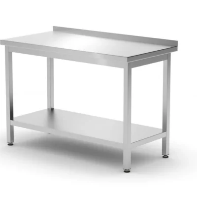 Wandtafel met plank – geschroefd, diepte 600 mm - Main Image