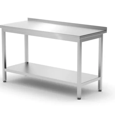 Wandtafel met plank – geschroefd, diepte 600 mm - Main Image