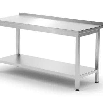 Wandtafel met plank – geschroefd, diepte 600 mm - Main Image