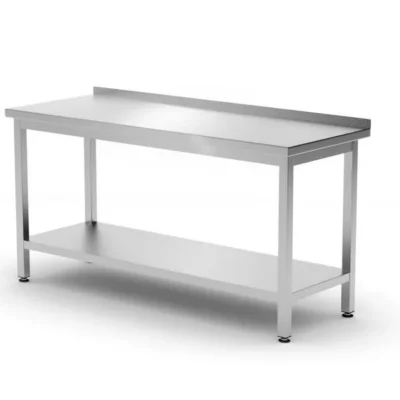 Wandtafel met plank – geschroefd, diepte 600 mm - Main Image