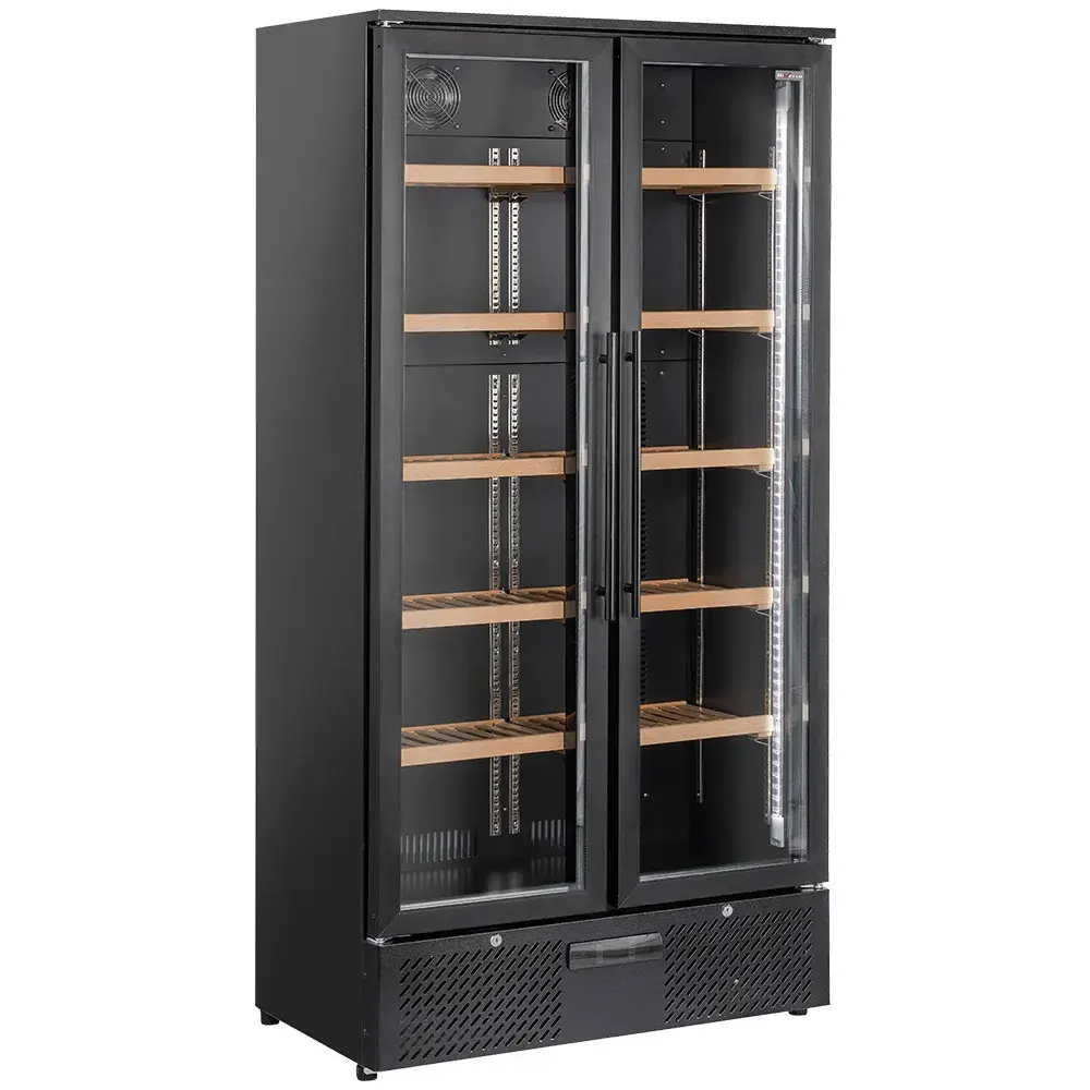 Wine cellar, double door, 460 liters, 1 temperature - BLACK - Main Image