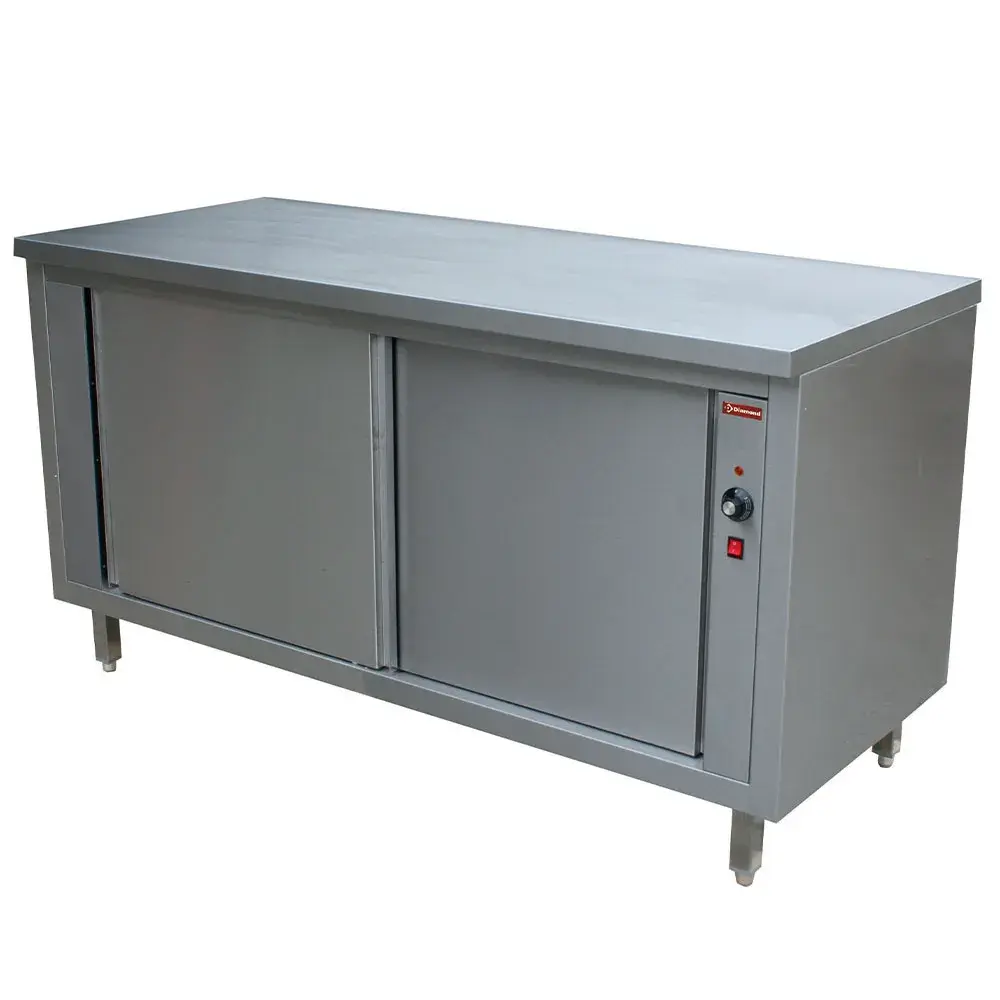 Working table on heating cupboard "pass through" sliding doors - Main Image